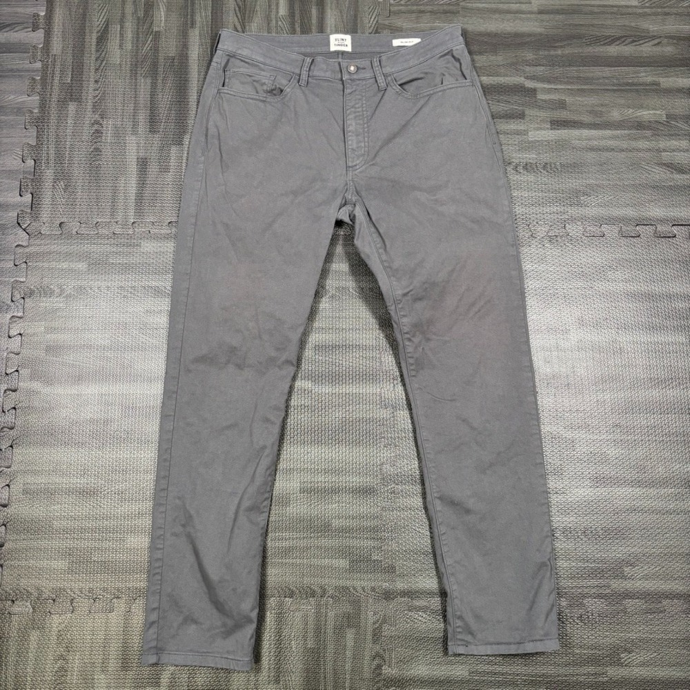 Flint & Tinder 365 Pants Men 32x30 (fits 33x30) Gray Slim Fit 5 Pocket Huckberry